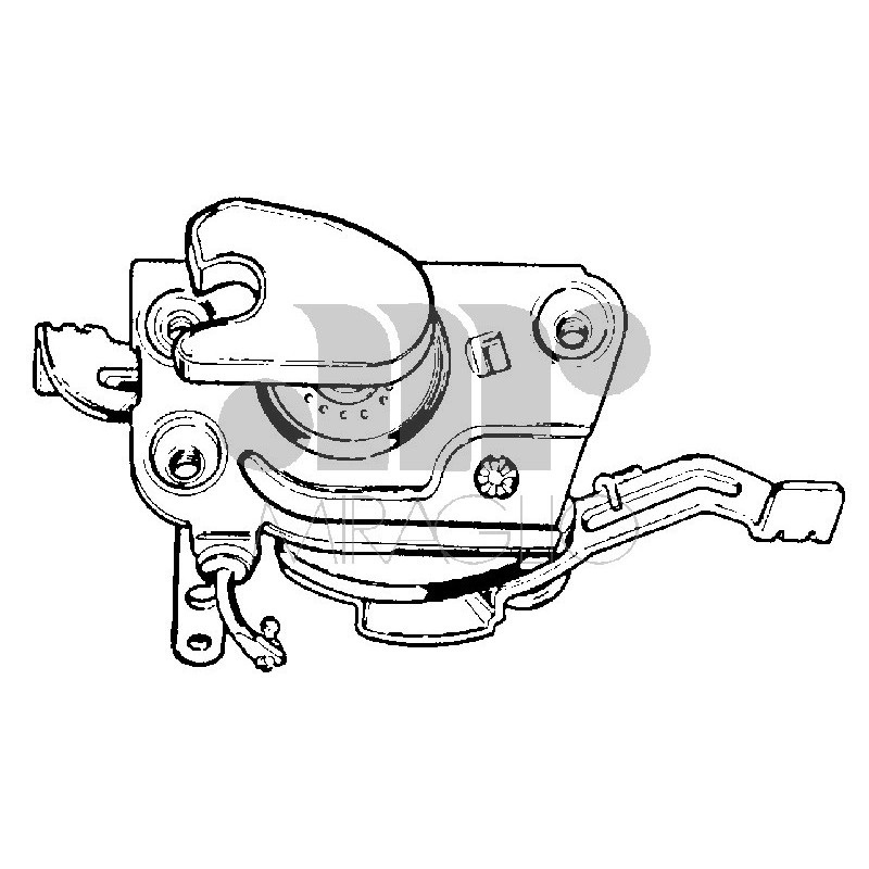 SERRATURA ANT DX MANUALE IVECO 190 TURBOSTAR 1980 1983 OEM 4798435