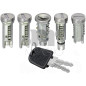 IMPARIGLIO 5 ANT/POST DX/SX 1 AVVIAMENTO(A) , 2 PORTE(B), 1 CHIUSURA POST(COFANO)(C) , 1 TAPPO BENZINA(D) AUTOBIANCHI Y10 1989 
