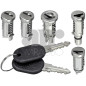 IMPARIGLIO 5 ANT/POST DX/SX 1 AVVIAMENTO(A) , 2 PORTE(B), 1 CHIUSURA POST(COFANO)(C) , 1 TAPPO BENZINA(D) FIAT UNO (146/158) 19