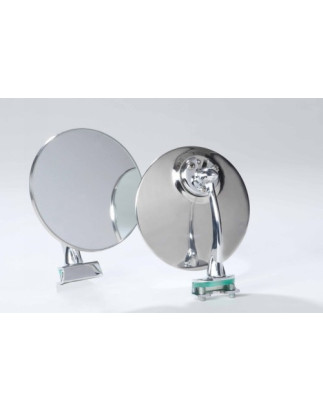 RETROVISORE CROMATO TONDO A MORSETTO FIAT 500 F / L / R 1965