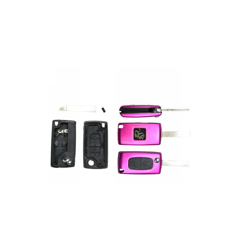 GUSCIO PER CHIAVI VIOLA 2 CON ALLOGGIO BATTERIA ROTONDO HU83 CITROEN C3 (FC/FN) 2002 2010