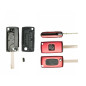 GUSCIO PER CHIAVI ROSSO 2 CON ALLOGGIO BATTERIA ROTONDO HU83 CITROEN C3 (SC) 2010 2013