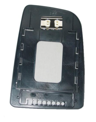 VETRO CON PIASTRA SX CROMATO SUP ATTACCO RETTANGOLARE