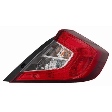 FANALE POST SX CON 4 W21W,WY21W,W16W LED ESTERNO HONDA CIVIC H/B