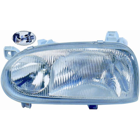 FARO FANALE PROIETTORE SX H1,H1 RETTANGOLARE + ADATTATORE TONDO