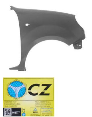 PARAFANGO ANT DX NISSAN KUBISTAR (X76) 2003 2009 OEM 7751718632
