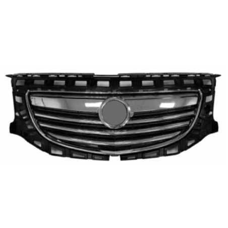 GRIGLIE PARAURTI ANT NERA COMPLETA CROMATA OPEL INSIGNIA (G09)
