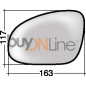 VETRO CON PIASTRA DX CROMATO SEAT ALHAMBRA (7V8/7V9) 1995 2010 OEM 1K0857522