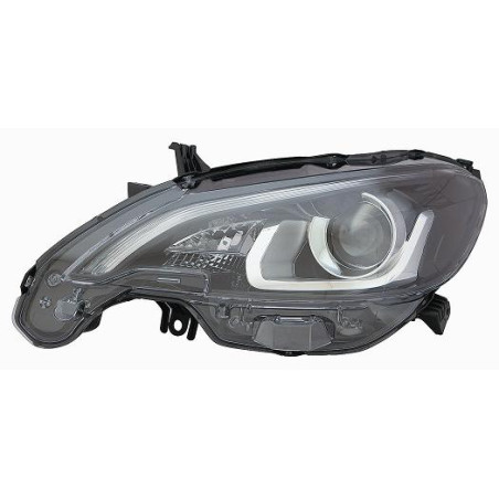 FARO FANALE PROIETTORE SX LED NERA LED ELETTRICA PEUGEOT 108