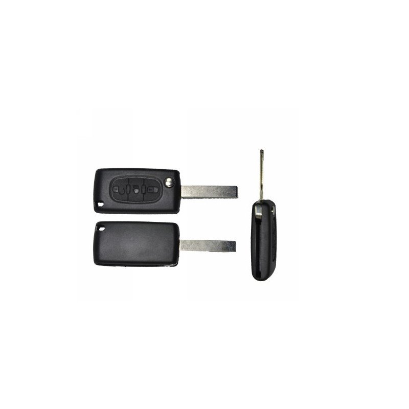 GUSCIO PER CHIAVI NERO 3 CON ALLOGGIO BATTERIA ESAGONALE HU83 CITROEN C2 (JM) 2008 2010