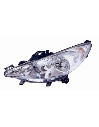 FARO FANALE PROIETTORE DX 2H7,H1 CROMATA PEUGEOT 207 (WD/WA/WC)
