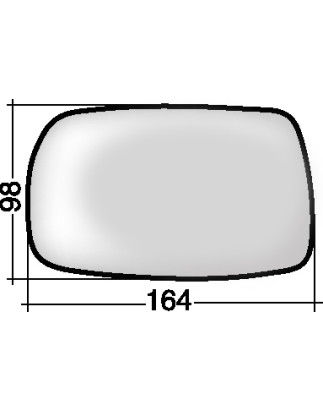 VETRO CON PIASTRA DX TOYOTA YARIS I (P1) 1999 2005 OEM