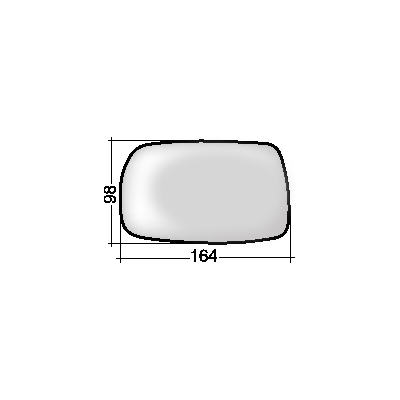 VETRO CON PIASTRA DX TOYOTA YARIS I (P1) 1999 2005 OEM 879310D010