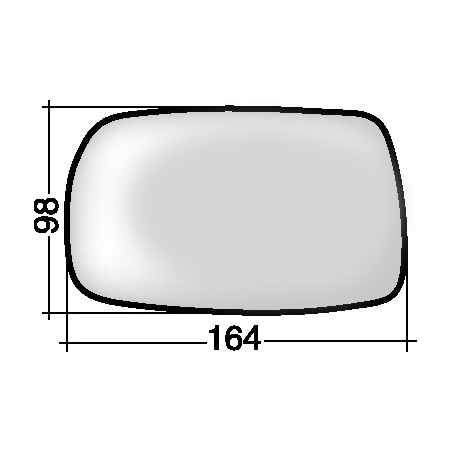 VETRO CON PIASTRA DX TOYOTA YARIS I (P1) 1999 2005 OEM