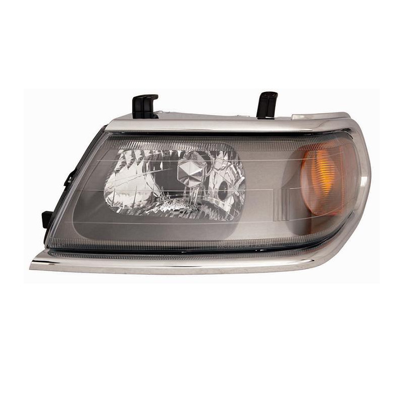 FARO FANALE PROIETTORE DX H4 GRIGIA SCURA CROMATA MITSUBISHI PAJERO SPORT (LK7/K9) 2000 2006 OEM MR566772