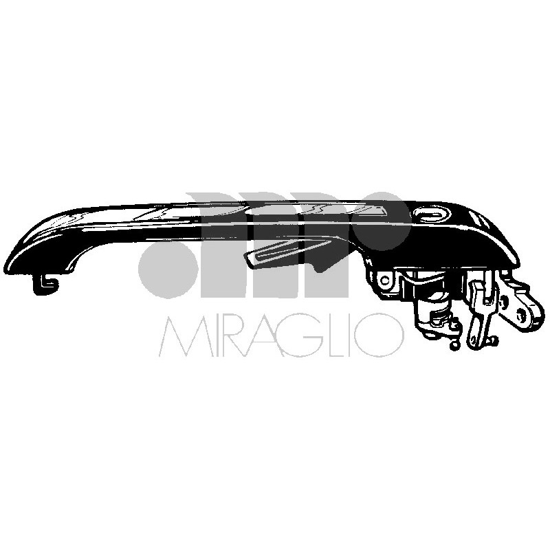 MANIGLIA PORTA EST ANT DX AUDI 100 (443/444/445/446) 1982 1990 OEM 443837206C