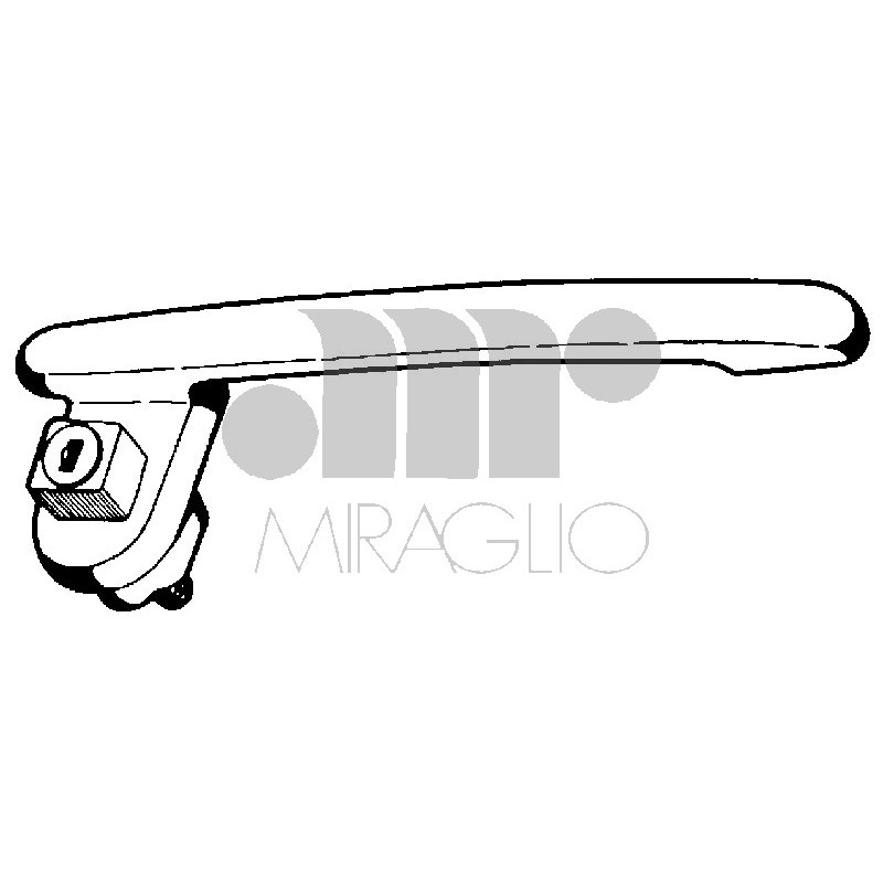 MANIGLIA PORTA EST IN ZAMA CROMATO ANT DX IVECO GAMMA Z - TURBO Z 50 9/1 1977 1991 OEM 4631727