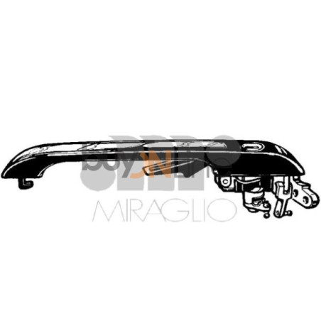 MANIGLIA PORTA EST SENZA BLOCCHETTO ANT DX AUDI 80 (8C2/8C5)