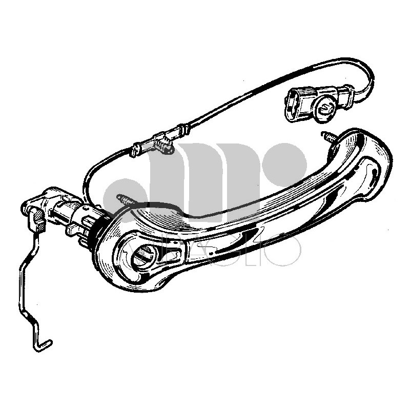MANIGLIA PORTA EST SENZA BLOCCHETTO ANT DX LANCIA THESIS 2002  OEM 156031187