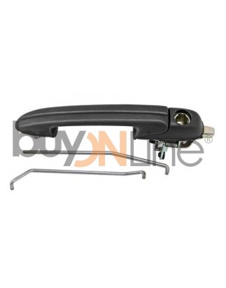 MANIGLIA PORTA EST COPPIA MANIGLIE IN PLASTICA NERO ANT DX/SX