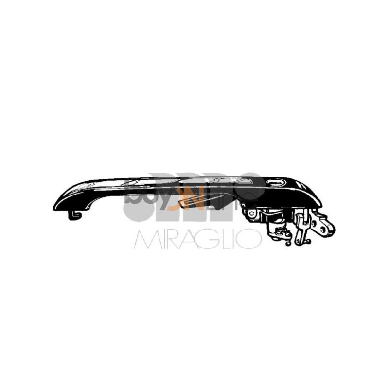 MANIGLIA PORTA EST SENZA BLOCCHETTO ANT SX AUDI 80 (8C2/8C5) 1991 1994 OEM 813837207
