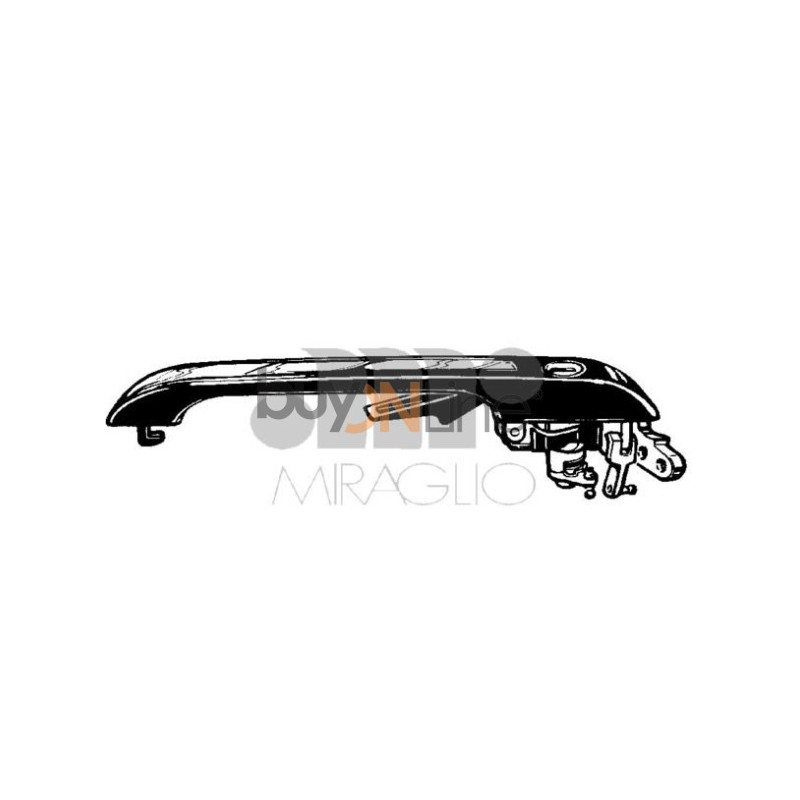 MANIGLIA PORTA EST SENZA CHIAVE POST DX AUDI 100 (443/444/445/446) 1982 1990 OEM 443839206B