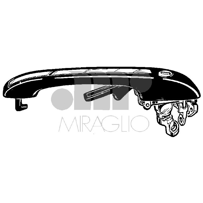 MANIGLIA PORTA EST ANT DX AUDI 80 (8C2/8C5) 1991 1994 OEM 813837206C