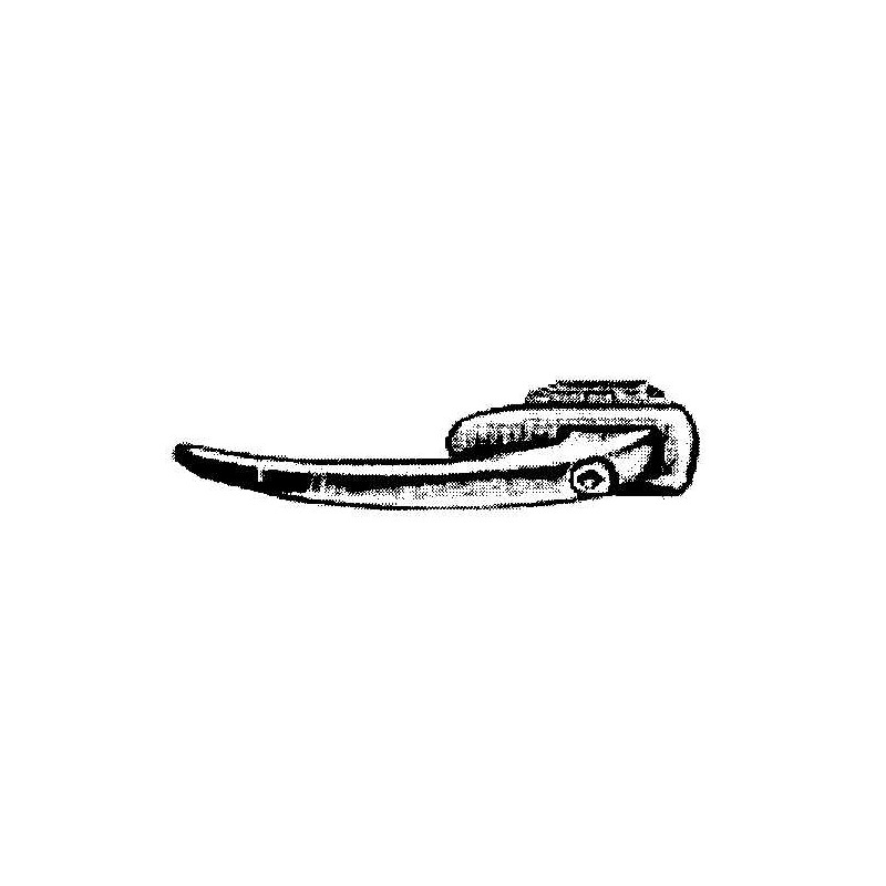 MANIGLIA PORTA EST IN ZAMA CON BECCO CROMATO ANT DX/SX FIAT 500 GIARDINIERA 1968 1977