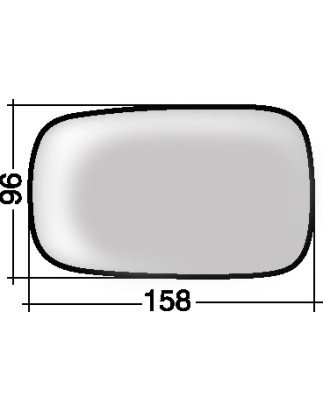 VETRO CON PIASTRA DX/SX RENAULT CLIO III (BR0 1/CR0 1) 2006 2009