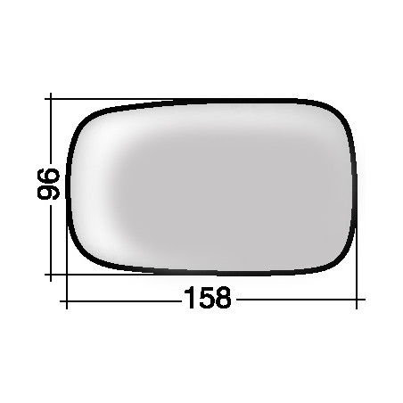 VETRO CON PIASTRA DX/SX RENAULT CLIO III (BR0 1/CR0 1) 2006 2009