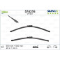 SPAZZOLA TERGI SILENCIO FLAT BLADE ANT DX/SX COPPIA 650mm + 600mm CODICE BREVE: VF407