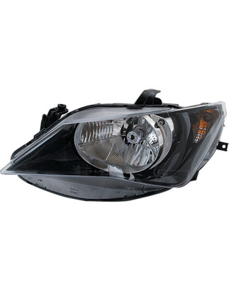 FARO SX H4 C/MOTOR ELETT SEAT IBIZA 01/12 PARAB NERA