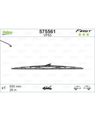 SPAZZOLA TERGI FIRST STANDARD ANT DX/SX SINGOLA 650mm CODICE