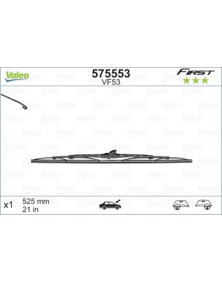 SPAZZOLA TERGI FIRST STANDARD ANT DX/SX SINGOLA 525mm CODICE