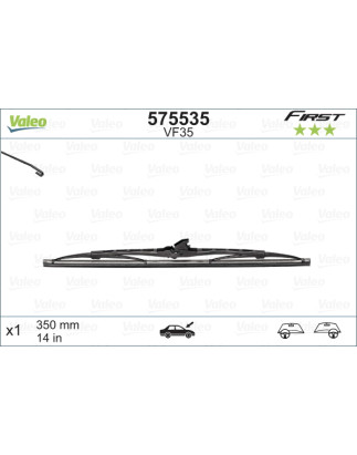 SPAZZOLA TERGI FIRST STANDARD ANT DX/SX SINGOLA 350mm CODICE