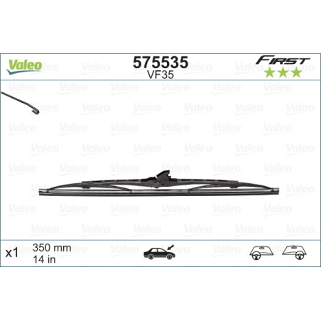 SPAZZOLA TERGI FIRST STANDARD ANT DX/SX SINGOLA 350mm CODICE