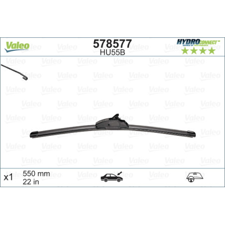 SPAZZOLA TERGI HYDROCONNECT FLAT BLADE ANT SINGOLA 550mm CODICE