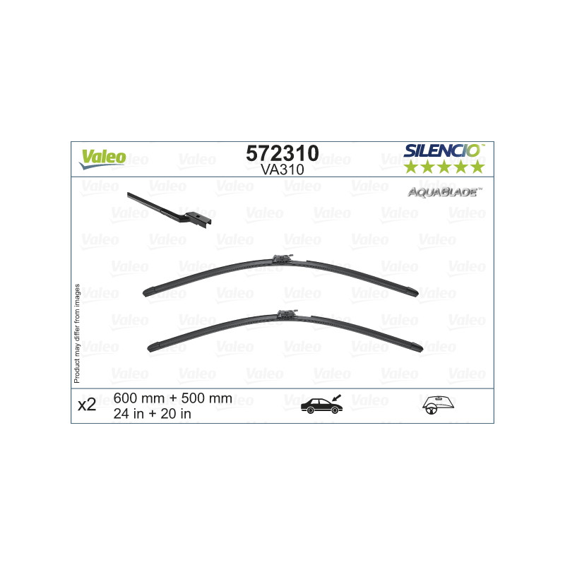 SILENCIO WIPER AQUA LHD VA310 UNHTD KIT