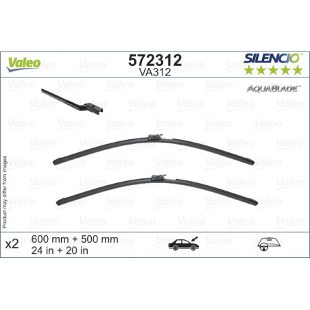 SILENCIO WIPER AQUA LHD VA312 HTD KIT - H76 | Buyonline