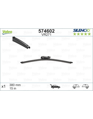 SPAZZOLA TERGI SILENCIO FLAT BLADE POST DX/SX SINGOLA 380mm