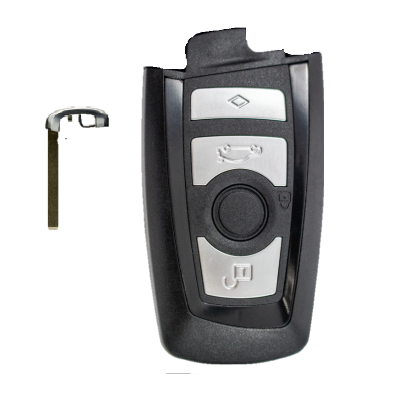 GUSCIO PER CHIAVI NERA CON TASTI E CONTORNO LAMA ARGENTO BMW SERIES 5 (E60/E61) 2003 2010