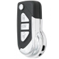 GUSCIO PER CHIAVI NERO CON TASTI CROMATI 3 PEUGEOT 306 (7B/N3/N5) 1996 1999