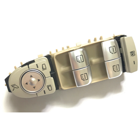 BLOCCO COMANDI ALZACRISTRALLO/RETROVISORE SX 3 4 BASE BEIGE/LUCE
