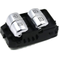 BLOCCO COMANDI ALZACRISTRALLO DX/SX 3 4 BASE NERA/INTERRUTORI SILVER MERCEDES-BENZ S CLASS (W222) 2013 2017 OEM 2229051505