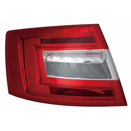 FANALE POST SX BIANCO - ROSSO SENZA 4 PY21W,P21W LED SKODA