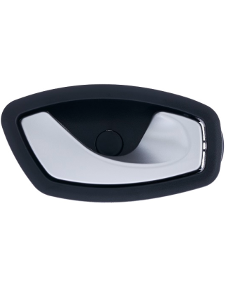 MANIGLIA APRIPORTA INTERNA NERA C/LEVA ARGENTO ANT/POST DX