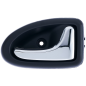 MANIGLIA APRIPORTA INTERNA NERA C/LEVA CROMATA ANT DX RENAULT CLIO II (BB/CB) 1998 2001 OEM 8200915599