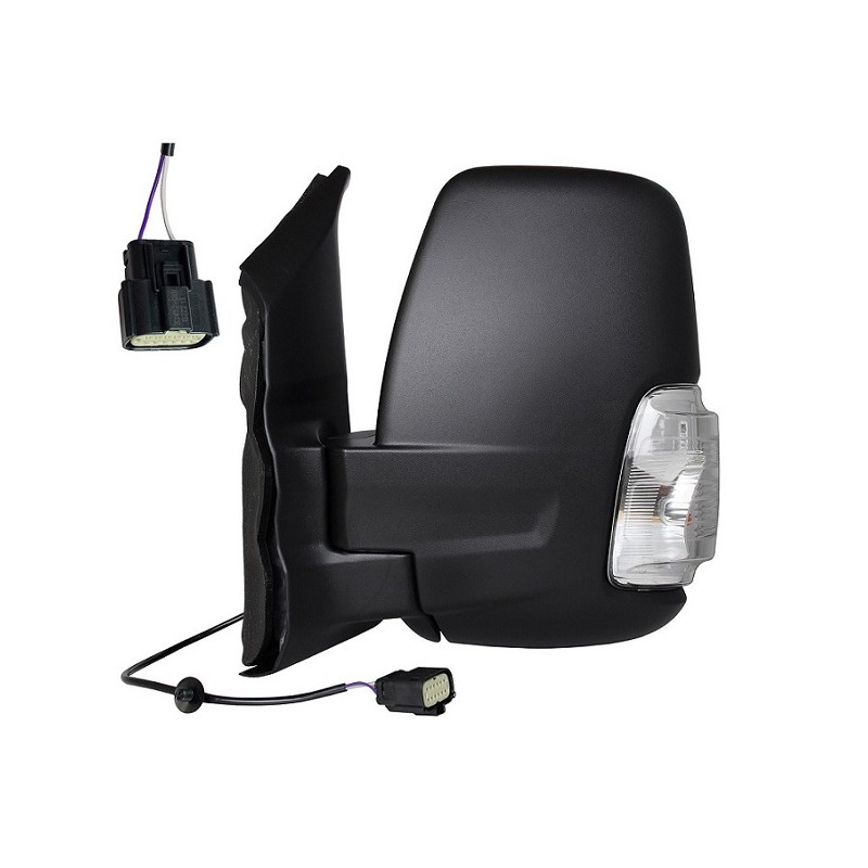 RETROVISORE ELETT SX CORTO NERO 10 16W VERSIONE 01/2020  FORD TRANSIT (F3/FCD/FDD/FAD/FED) 2013 2019 OEM 2366795