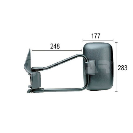 RETROVISORE MANUALE DX MERCEDES-BENZ SPRINTER 2 6 1995-2006