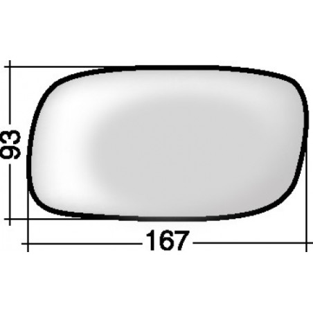 VETRO CON PIASTRA SX OPEL ASTRA F (T92) 1995 1998 OEM 90520161